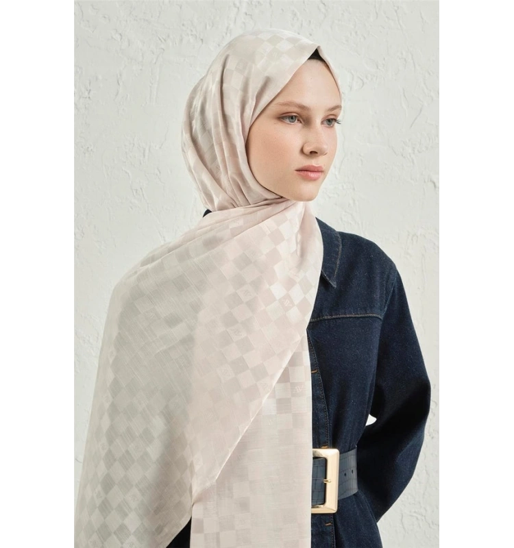 ARMİNE JAKAR İPEK DAMA ŞAL 17