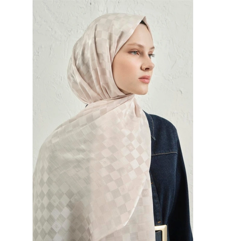 ARMİNE JAKAR İPEK DAMA ŞAL 17