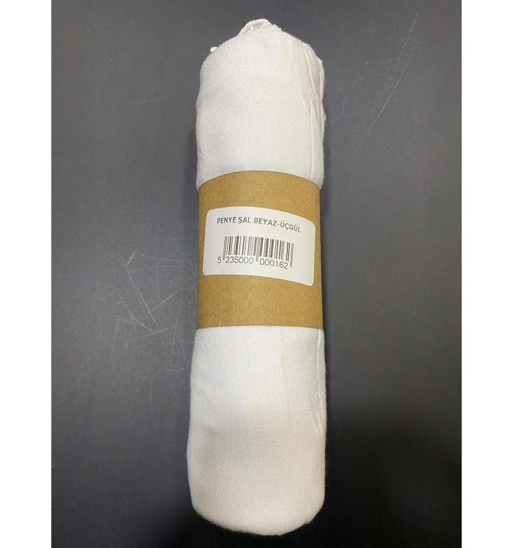 PENYE ŞAL BEYAZ-ÜÇGÜL