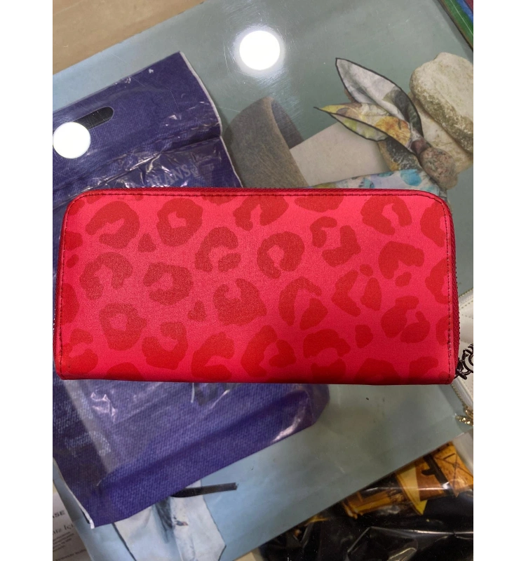 SOSELA CÜZDAN 56-4019 LEOPAR DESEN NAR ÇİÇEĞİ