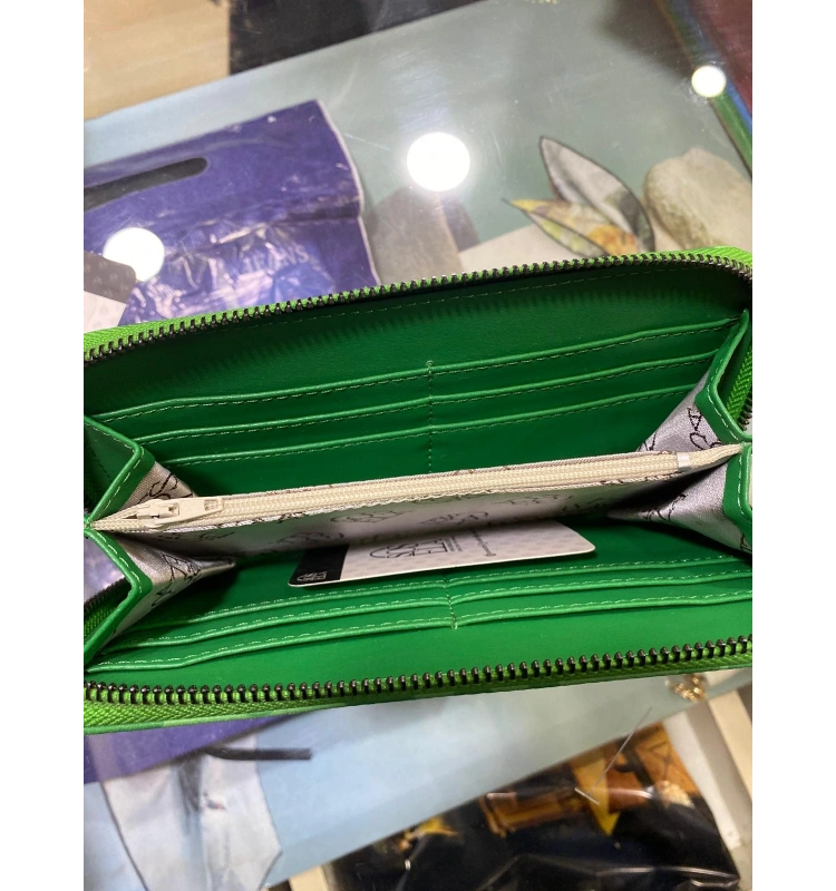 SOSELA CÜZDAN 56-4019 LEOPAR DESEN YEŞİL