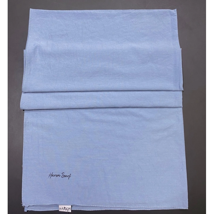 HAREM SCARF İNCİLA ŞAL-KOT MAVİ