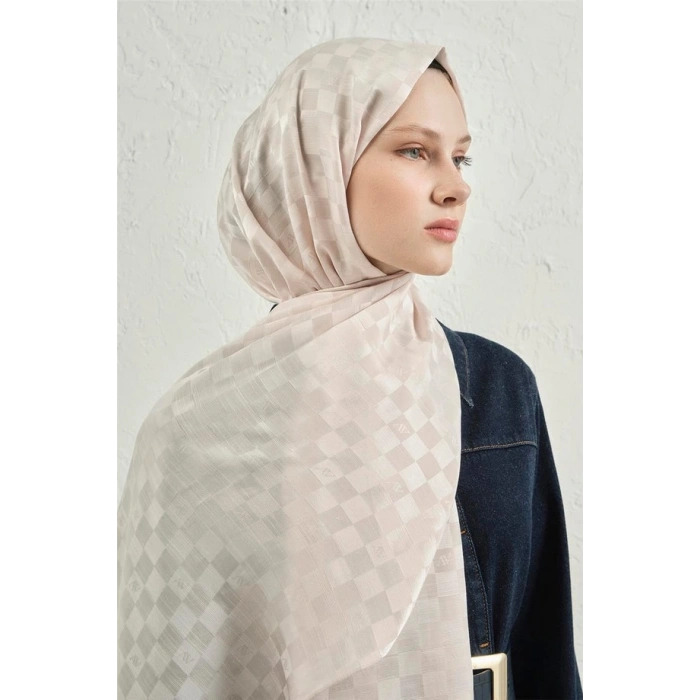 ARMİNE JAKAR İPEK DAMA ŞAL 17