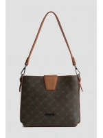 ARMİNE ÇANTA 348 KAHVE NOKTALI