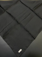 BELLİ DÜZ TWİLL İPEK EŞARP-01-SİYAH