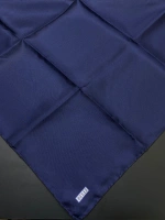 BELLİ DÜZ TWİLL İPEK EŞARP-02-LACİVERT