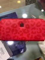 SOSELA CÜZDAN 56-4019 LEOPAR DESEN NAR ÇİÇEĞİ