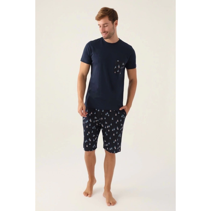 ARNETTA BABA OĞUL BERMUDA TAKIM - LACİVERT