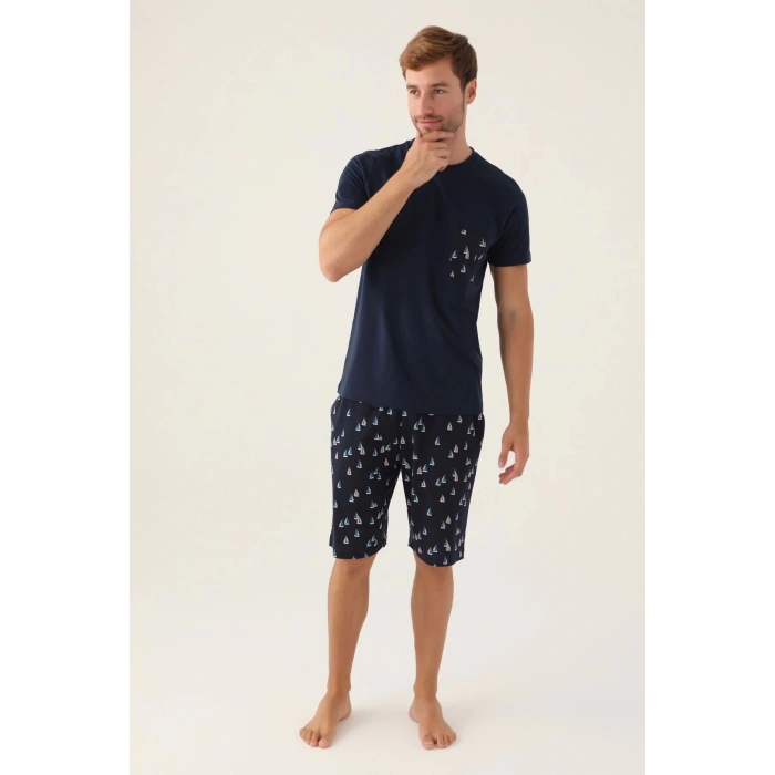 ARNETTA BABA OĞUL BERMUDA TAKIM - LACİVERT