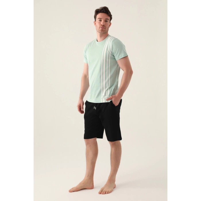 ARNETTA ERKEK BERMUDA TAKIM - SU YEŞİLİ