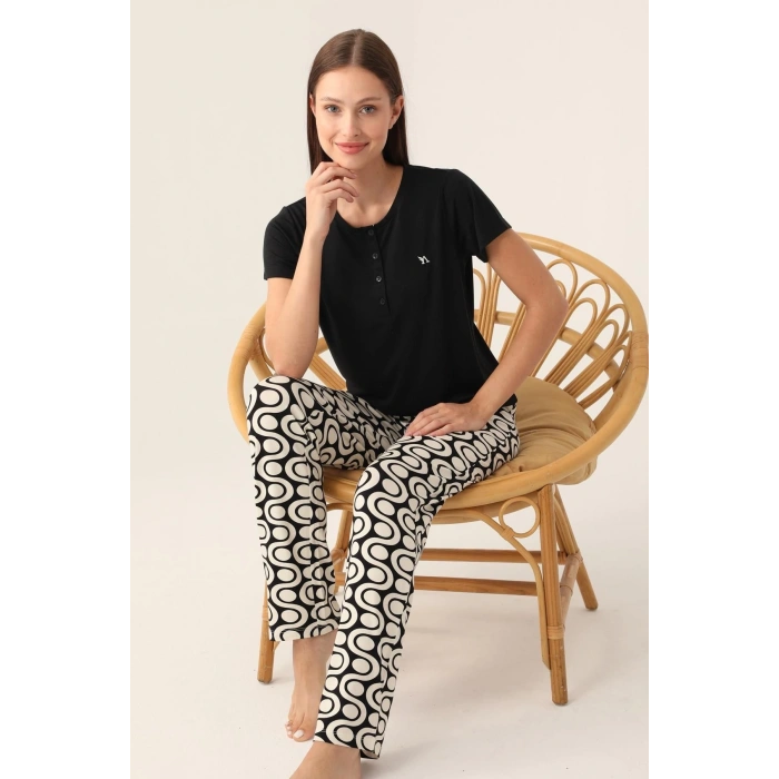 ARNETTA KADIN İKİLİ TAKIM - SİYAH