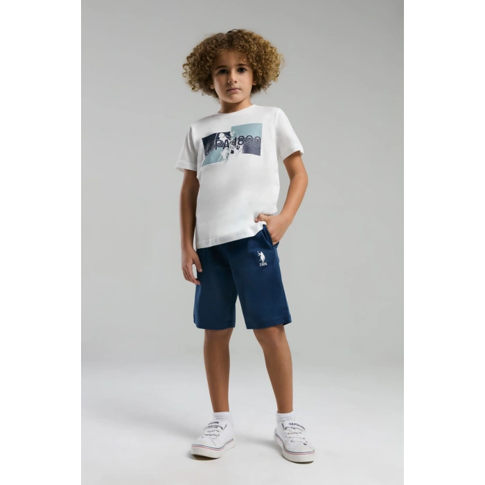 ERKEK ÇOCUK BERMUDA TAKIM - Beyaz