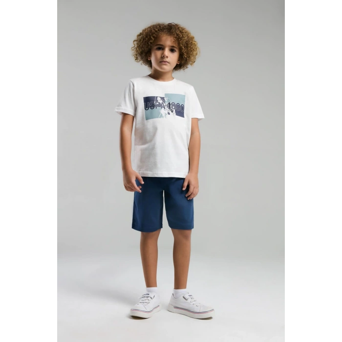 ERKEK ÇOCUK BERMUDA TAKIM - Beyaz