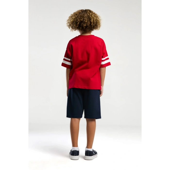 ERKEK ÇOCUK BERMUDA TAKIM - KIRMIZI
