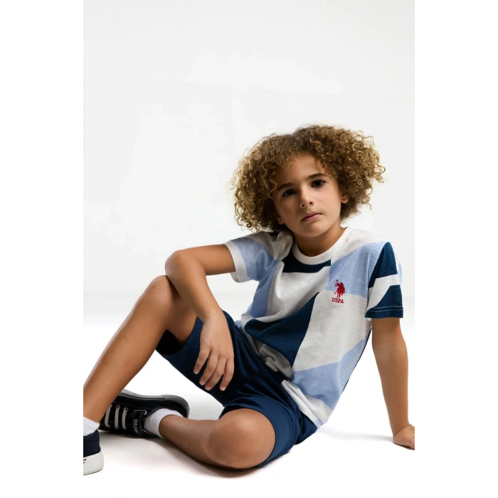 ERKEK ÇOCUK BERMUDA TAKIM - KOYU İNDİGO