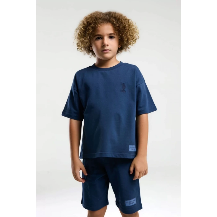 ERKEK ÇOCUK BERMUDA TAKIM - KOYU İNDİGO