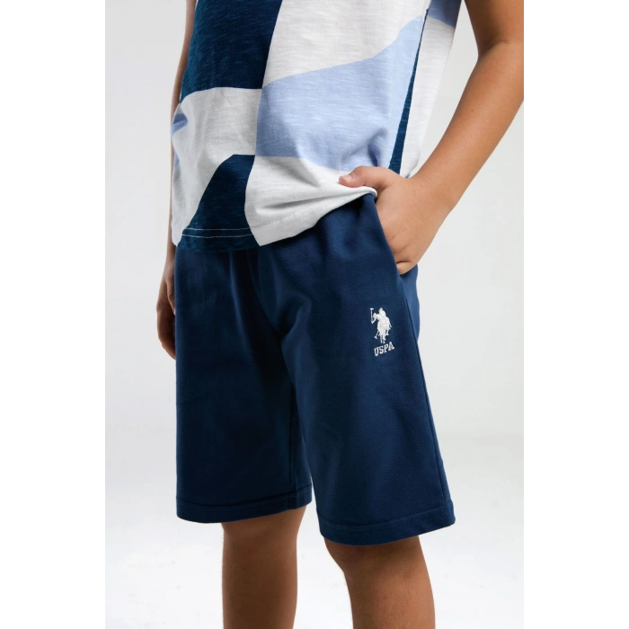 ERKEK ÇOCUK BERMUDA TAKIM - KOYU İNDİGO