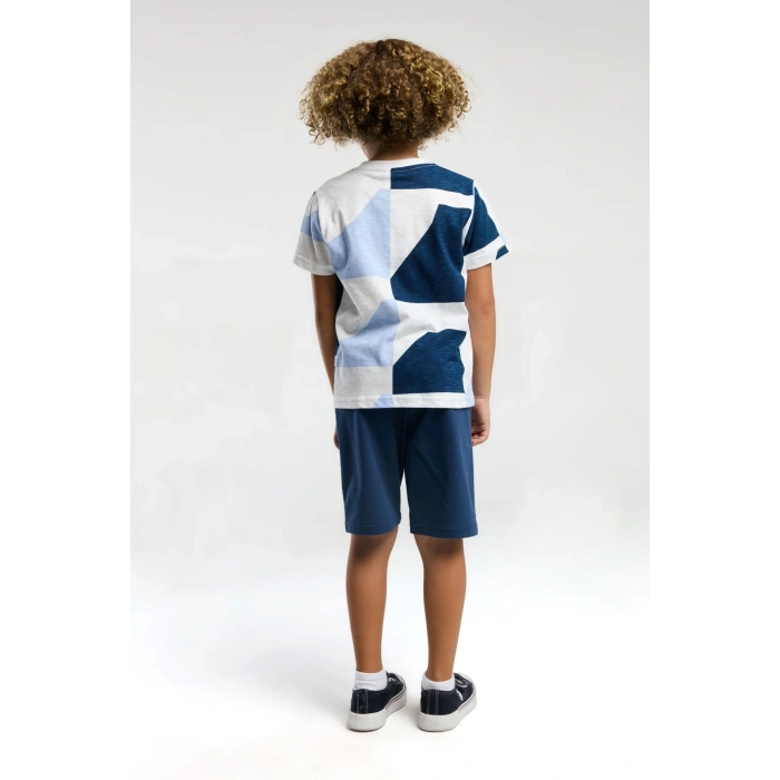 ERKEK ÇOCUK BERMUDA TAKIM - KOYU İNDİGO