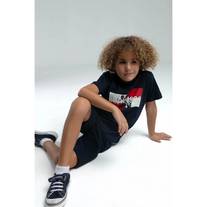 ERKEK ÇOCUK BERMUDA TAKIM - LACİVERT