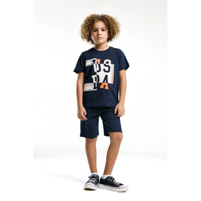 ERKEK ÇOCUK BERMUDA TAKIM - LACİVERT