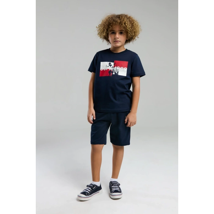 ERKEK ÇOCUK BERMUDA TAKIM - LACİVERT