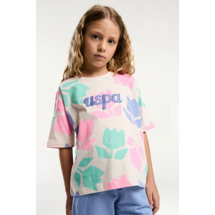 KIZ ÇOCUK BERMUDA TAKIM - AÇIK SOMON