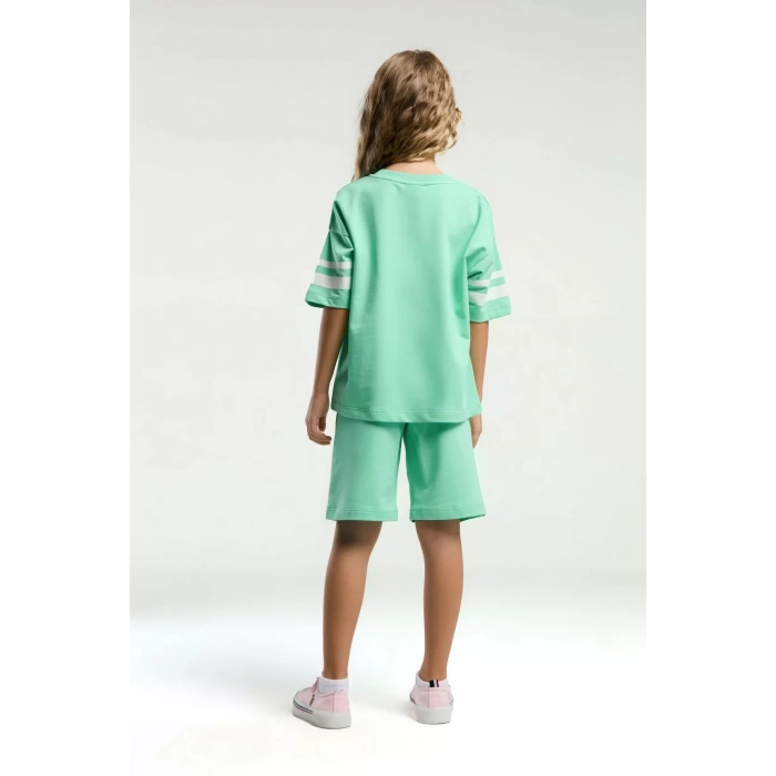 KIZ ÇOCUK BERMUDA TAKIM - BAMBU