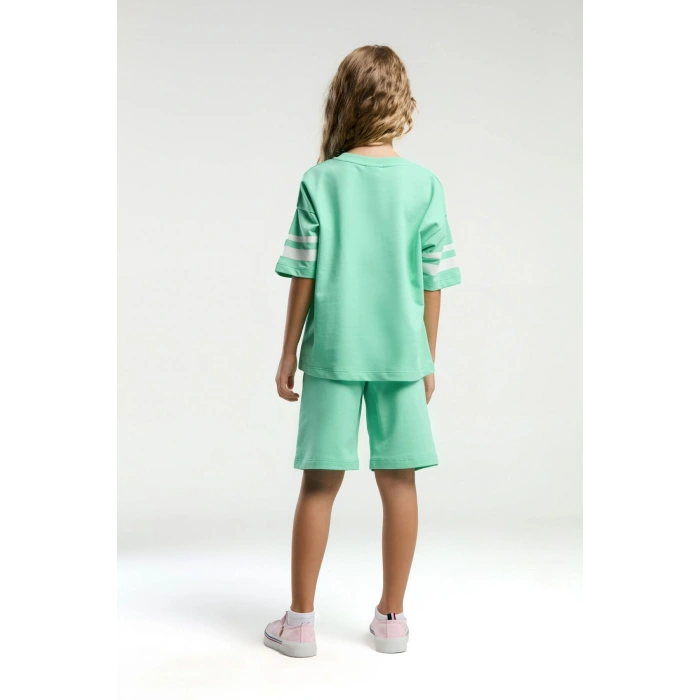 KIZ ÇOCUK BERMUDA TAKIM - BAMBU