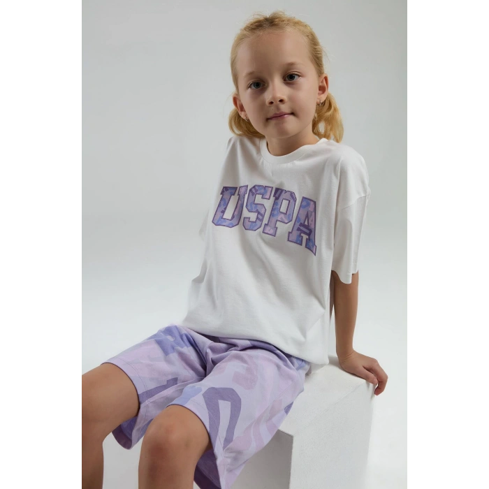 KIZ ÇOCUK BERMUDA TAKIM - Beyaz