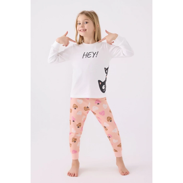 KIZ ÇOCUK İKİLİ TAKIM - KREM