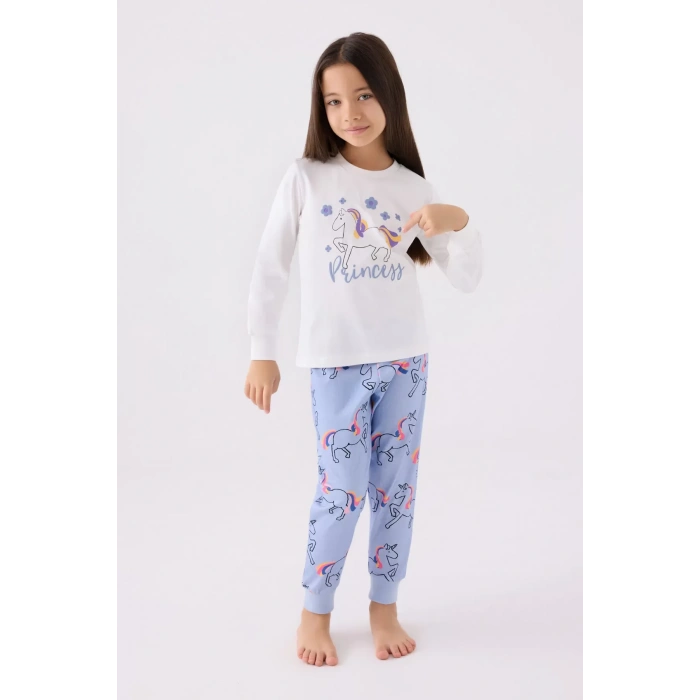 KIZ ÇOCUK İKİLİ TAKIM - KREM