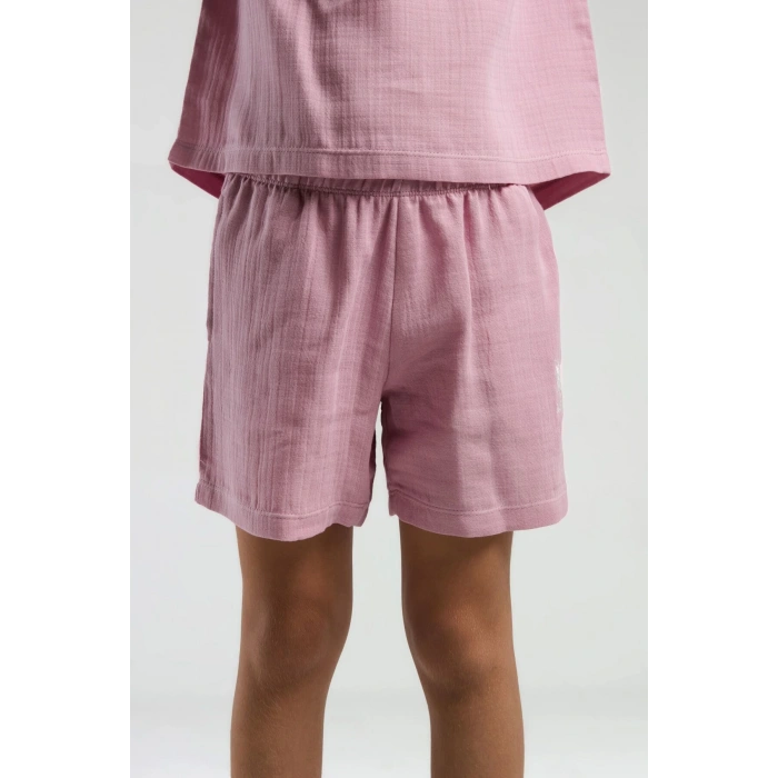 KIZ GARSON ŞORT TAKIM - GÜL KURUSU