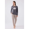 ARNETTA ANNE KIZ  İKİLİ TAKIM - KOYU GRİ