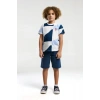 ERKEK ÇOCUK BERMUDA TAKIM - KOYU İNDİGO
