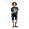 ERKEK ÇOCUK BERMUDA TAKIM - LACİVERT
