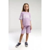 KIZ ÇOCUK BERMUDA TAKIM - LİLA