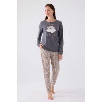 ARNETTA ANNE KIZ  İKİLİ TAKIM - KOYU GRİ