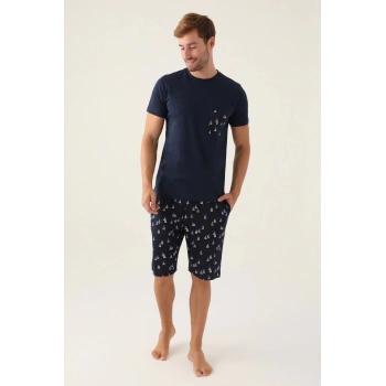 ARNETTA BABA OĞUL BERMUDA TAKIM - LACİVERT