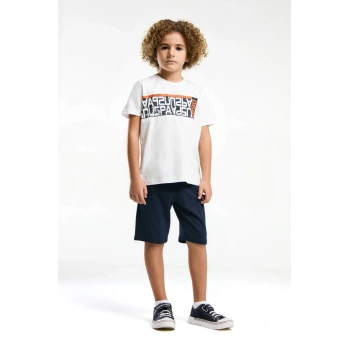 ERKEK ÇOCUK BERMUDA TAKIM - Beyaz