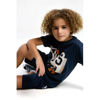 ERKEK ÇOCUK BERMUDA TAKIM - LACİVERT