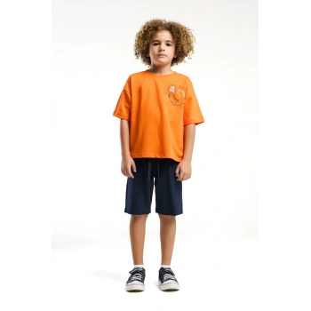 ERKEK GARSON BERMUDA TAKIM - TURUNCU