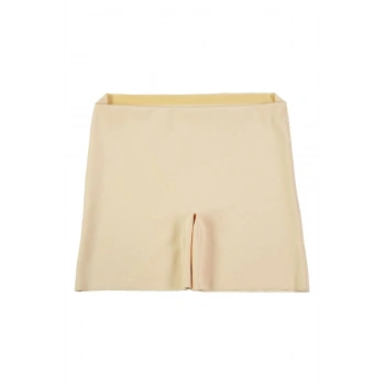 KADIN LAZER KESİM İZ YAPMAZ UZUN ŞORT - Ten