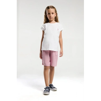 KIZ ÇOCUK BERMUDA TAKIM - Beyaz