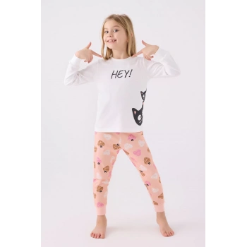 KIZ ÇOCUK İKİLİ TAKIM - KREM