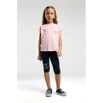 KIZ ÇOCUK KAPRİ TAYT TAKIM - SOMON