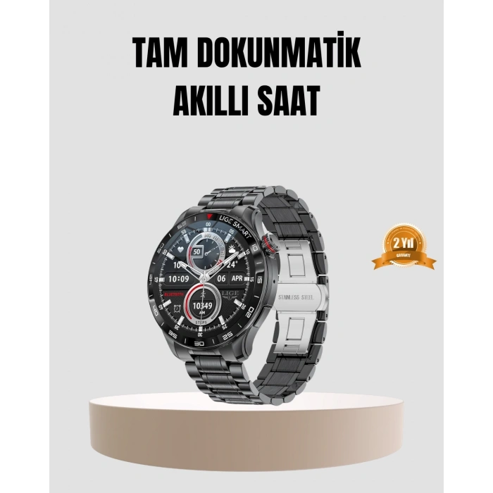 100mah Şarjlı Akıllı Saat – Mesaj Bildirimi, Müzik Kontrolü Ve Ergonomik Tasarım