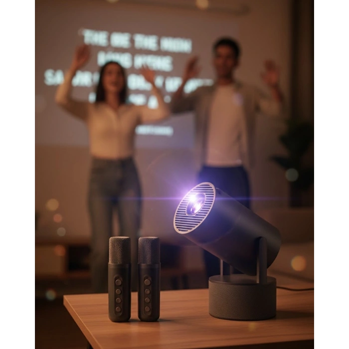 1080p Taşınabilir Projeksiyon Wifi Bluetooth Destekli