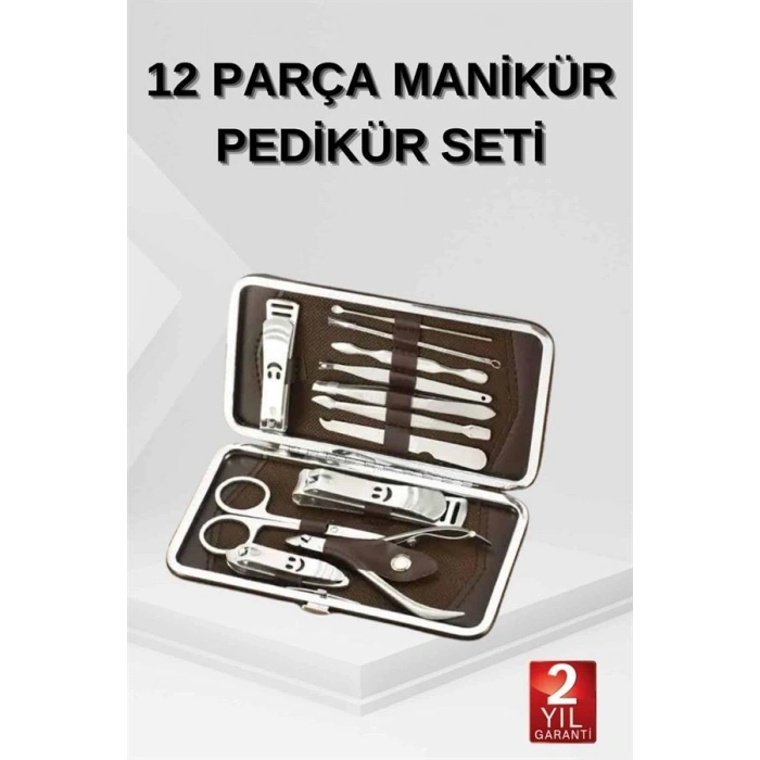 12 Parça El Ayak Temizleme Pense Kir Temizleme Atı Kaş Cımbızı