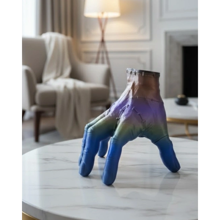 3d Multicolor El Biblo 27x22 Cm Sanatsal Ve Dikkat Çekici Dekor