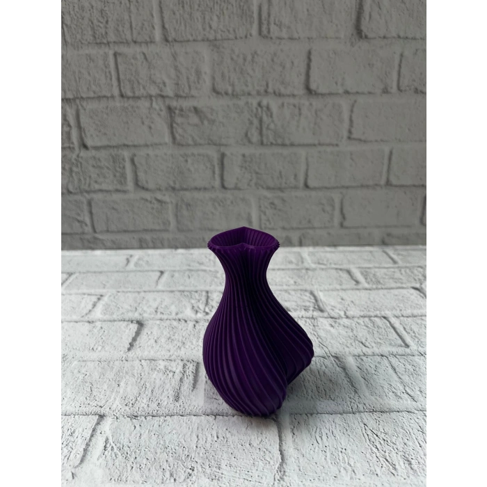 5 Cm Mor Kalp Formlu Mini Vazo Modern Mini Dekor Ürünü